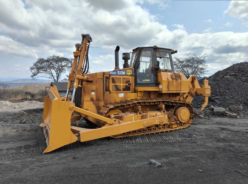 Bulldozer at mine site